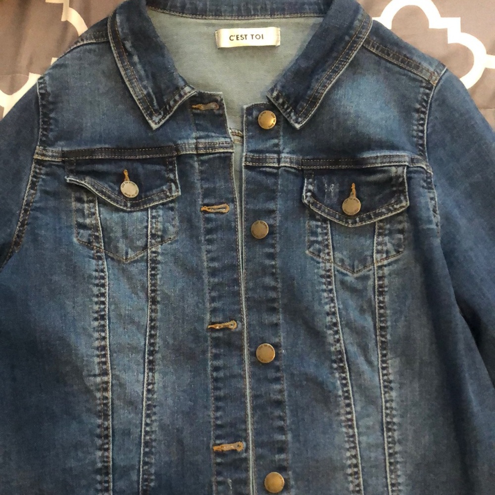 Dark blue-jean jacket